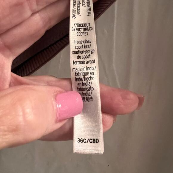 Victoria sport mauve/brown racer back sports bra size 36 c - Picture 6 of 6